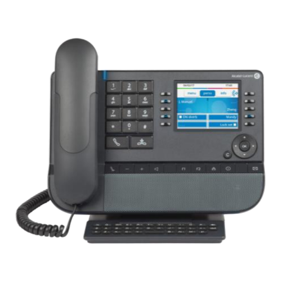 Alcatel-Lucent 8078s Premium DeskPhone Benutzerhandbuch