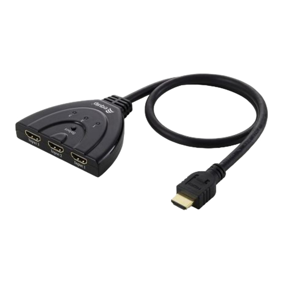 Equip 3-Port HDMI Vision 332703 Handbuch