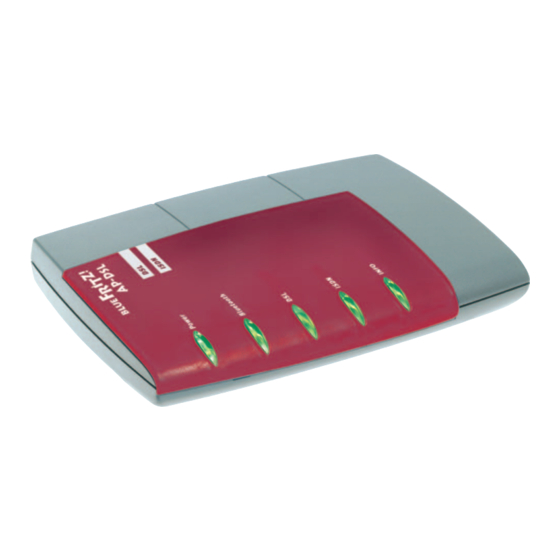 AVM BlueFRITZ! AP-DSL Installation, Konfiguration Und Bedienung