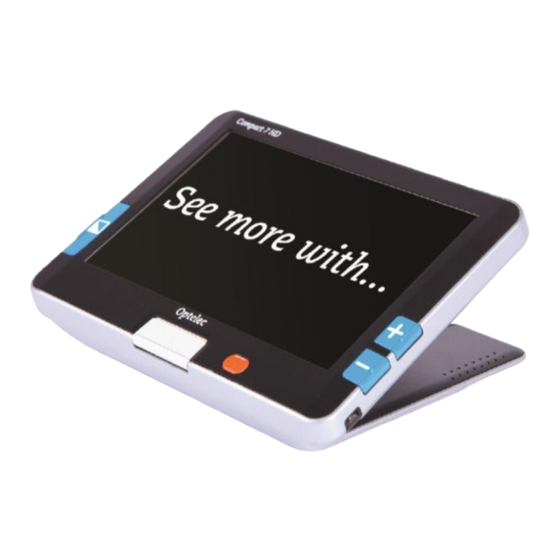 Optelec Compact 7 HD Bedienungsanleitung