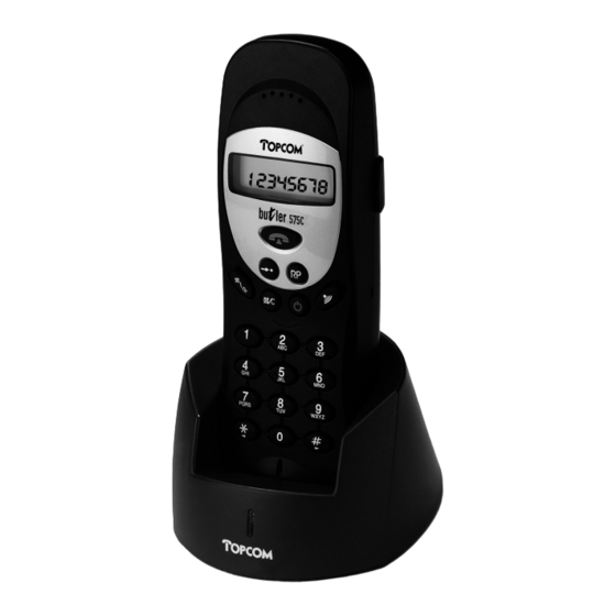 Topcom Butler 575C Bedienungsanleitung