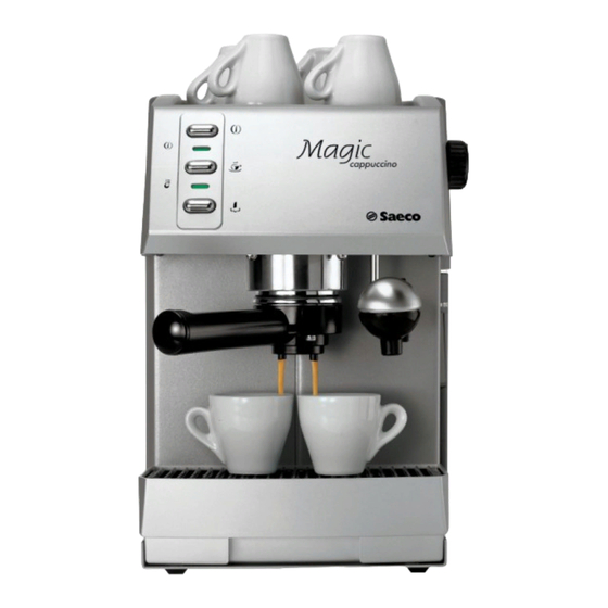 Saeco Magic cappuccino Bedienungsanleitung