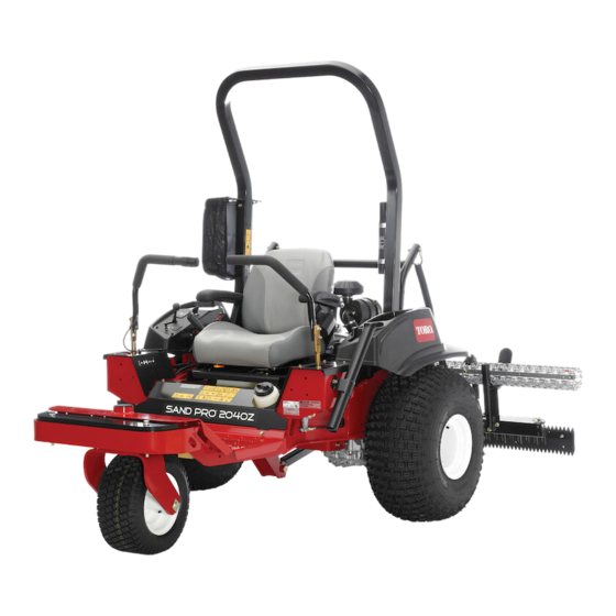 Toro Sand Pro 2040Z Bedienungsanleitung