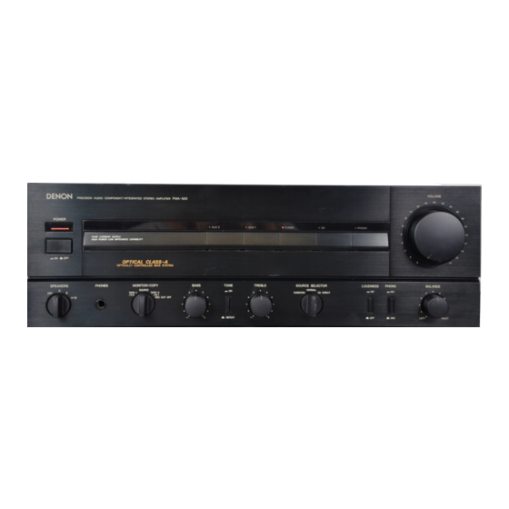 Denon PMA-920 Wartungsanleitung