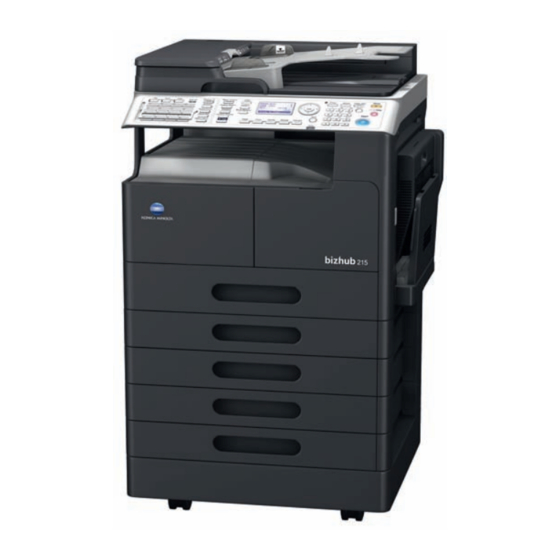 Konica Minolta BIZHUB 215 Bedienungsanleitung