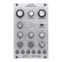 Behringer FILTAMP MODULE 1006 Schnellstartanleitung