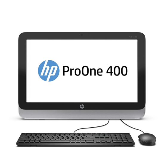 HP ProOne 400 G1 All-in-One Referenzhandbuch