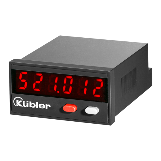 Kübler CODIX 521 Bedienungsanleitung