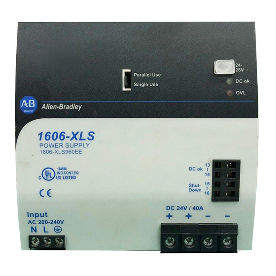 Rockwell Automation Allen-Bradley 1606-XLS960EE Bedienungsanleitung