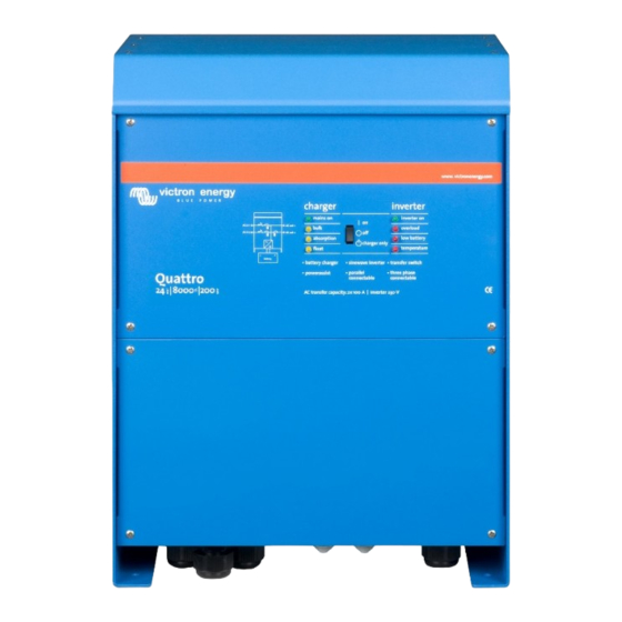 Victron energy Quattro 12/5000/220-100/100 Anleitung