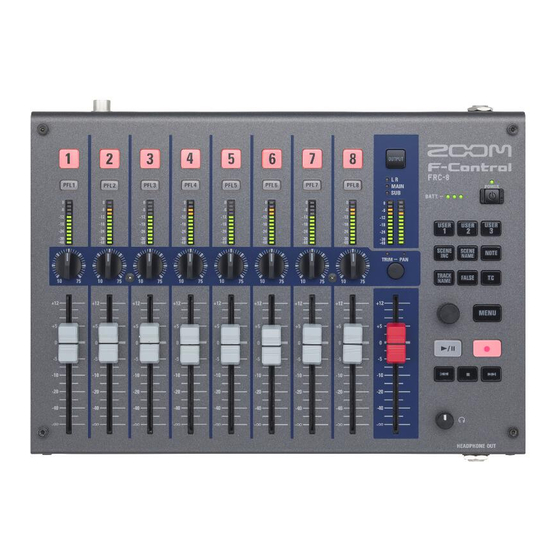 Zoom F-Control FRC-8 Bedienungsanleitung