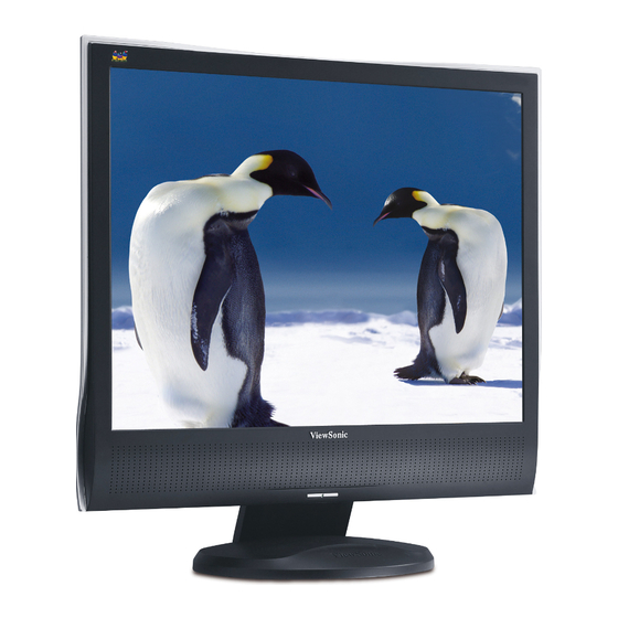 ViewSonic VG921m Bedienungsanleitung