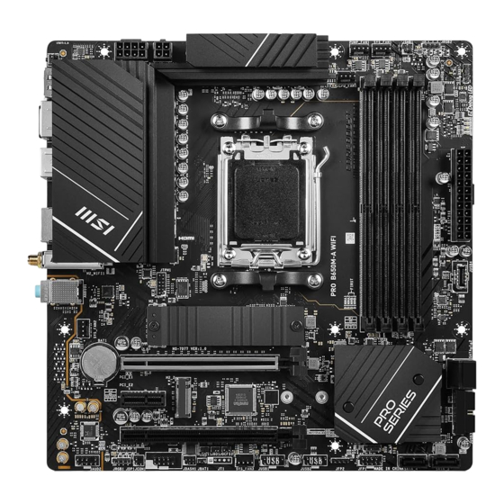 MSI PRO B650M-A WIFI Benutzerhandbuch