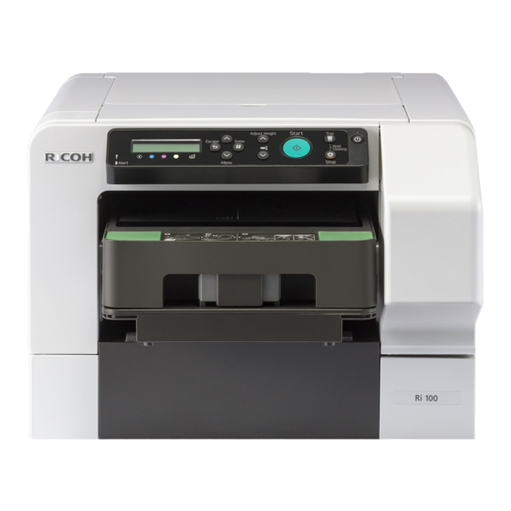 Ricoh Ri 100 Anwenderanleitung