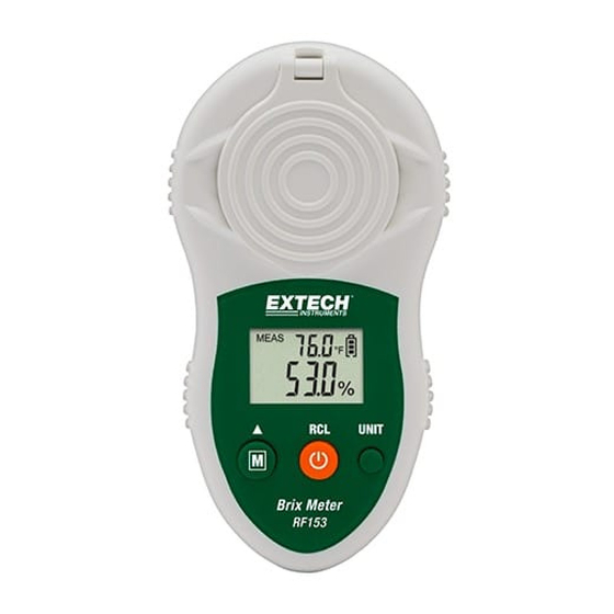 Extech RF153 Bedienungsanleitung