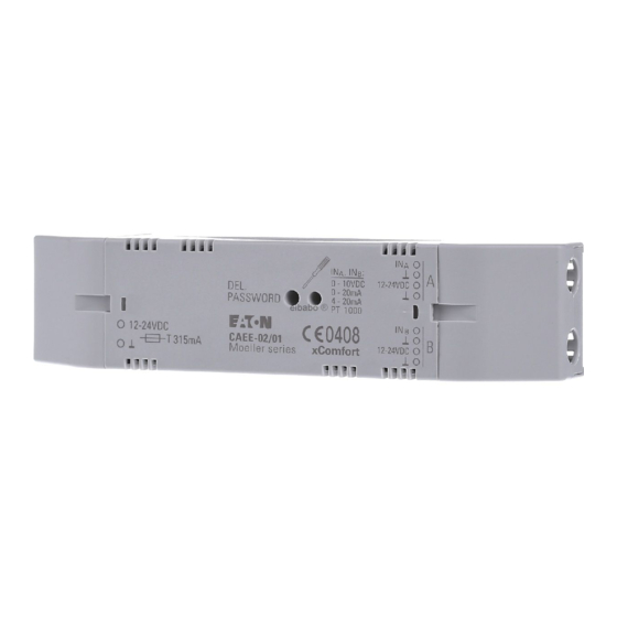 Eaton xComfort CAEE-02/01 Montageanweisung