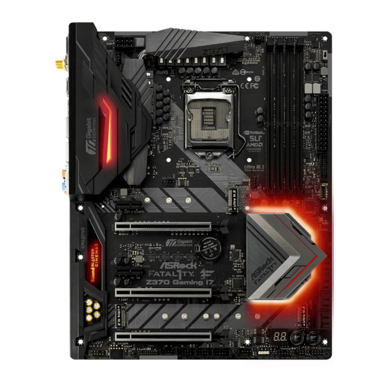 ASROCK Fatal1ty Z370 Professional Gaming i7 Serie Handbuch