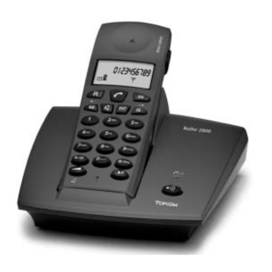 Topcom Butler 2800 Gebrauchsanweisung