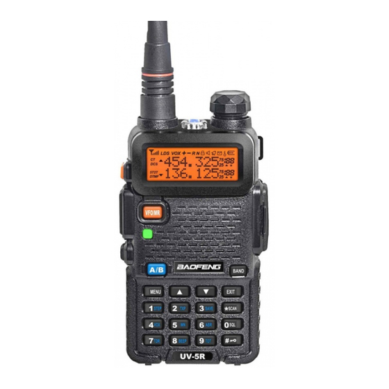 SHX Trading Baofeng UV-5R Bedienungsanleitung
