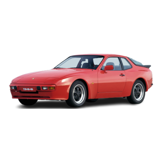 Porsche 944 1982 Betriebsanleitung