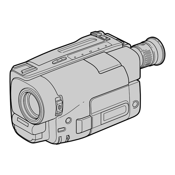 Sony CCD-TRV14E Bedienungsanleitung