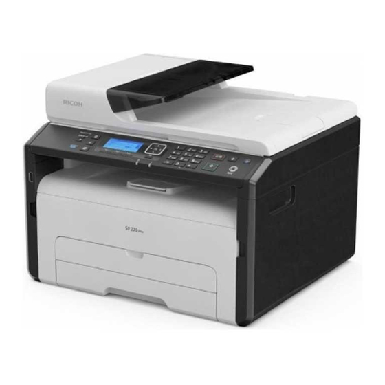 Ricoh SP 220 SNw Konfigurationsanleitung