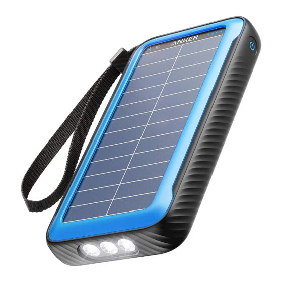 Anker PowerCore Solar 20000 Anleitung Zum Einstieg