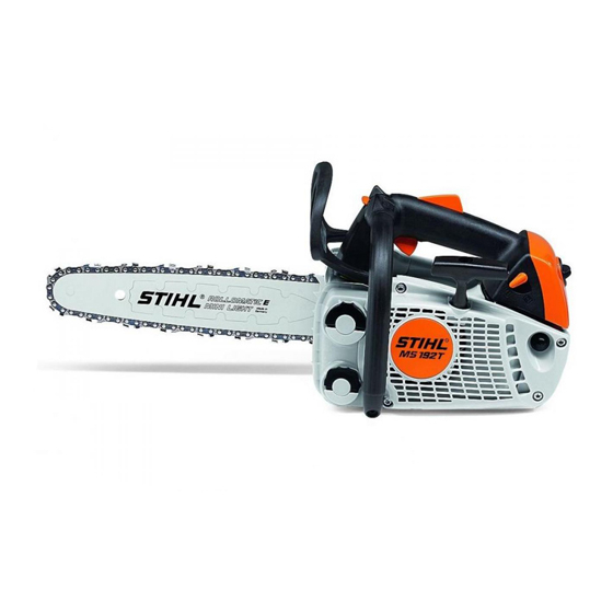 STIHL MS 192 T GEBRAUCHSANLEITUNG PdfHerunterladen ManualsLib