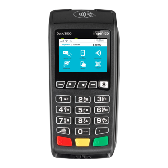 INGENICO DESK/3500 KURZANLEITUNG Pdf-Herunterladen | ManualsLib