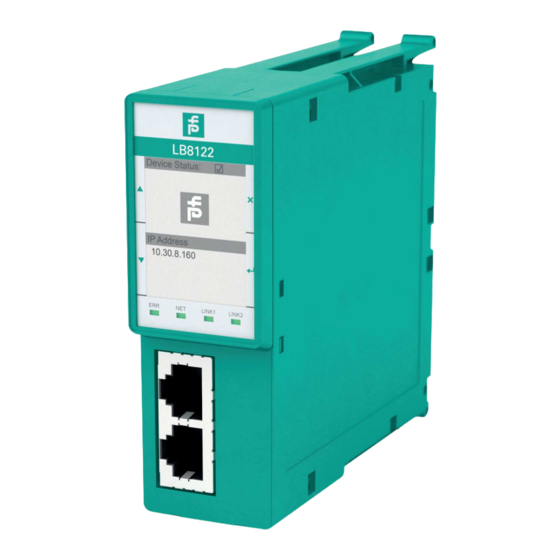 Pepperl+Fuchs PROFINET LB8122A.1.EL Handbücher