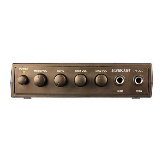 Silvercrest TM-220 Bedienungsanleitung