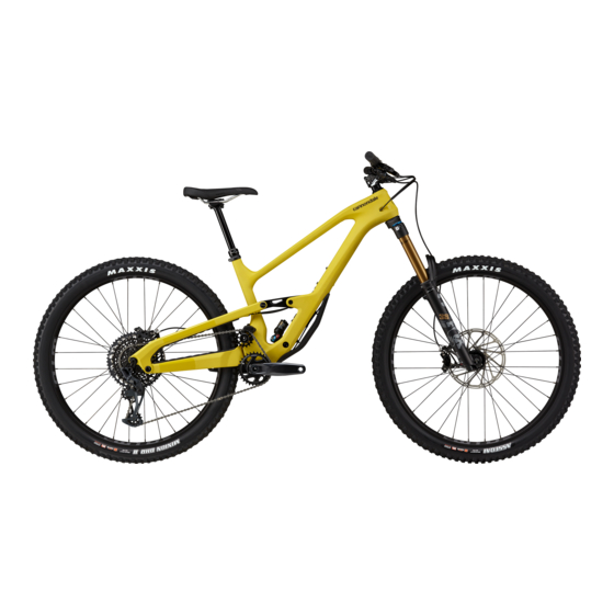 Cannondale Jekyll Ergänzung Zum Benutzerhandbuch
