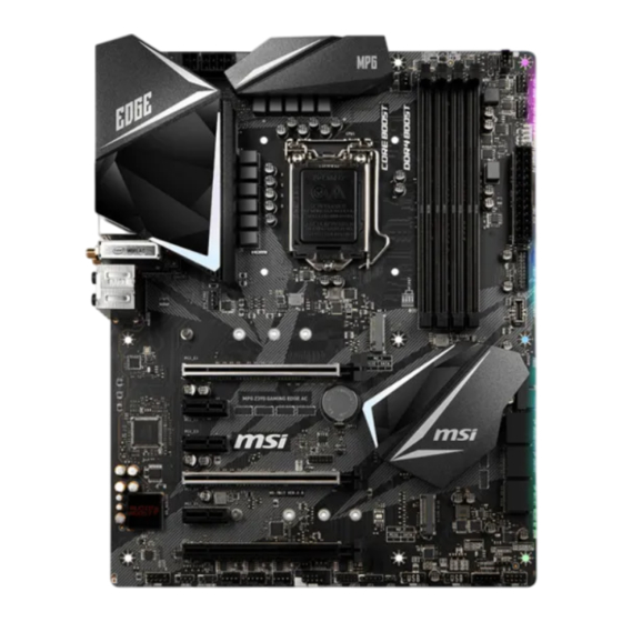 MSI MPG Z390 GAMING PRO CARBON AC Kurzanleitung