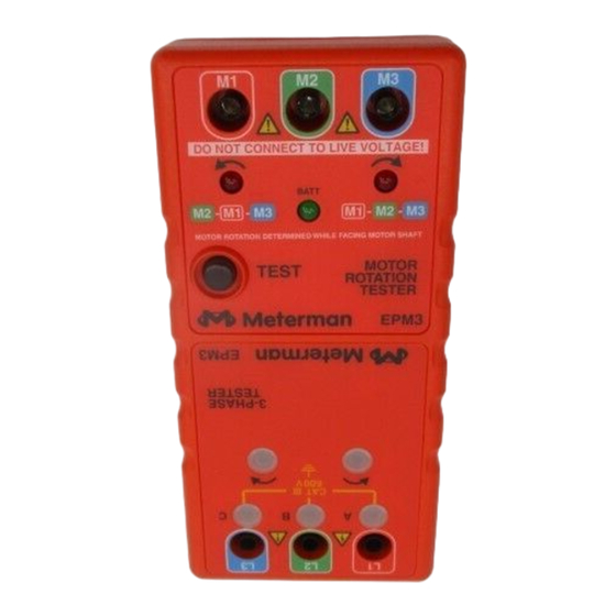 Meterman EPM3 Bedienungshandbuch