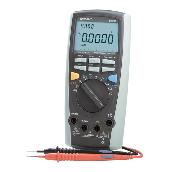 VOLTCRAFT vc 920 Bedienungsanleitung