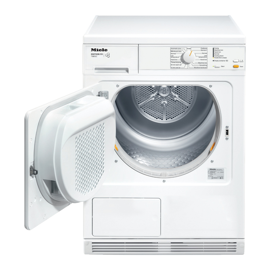 Miele t 8402 C Gebrauchsanweisung