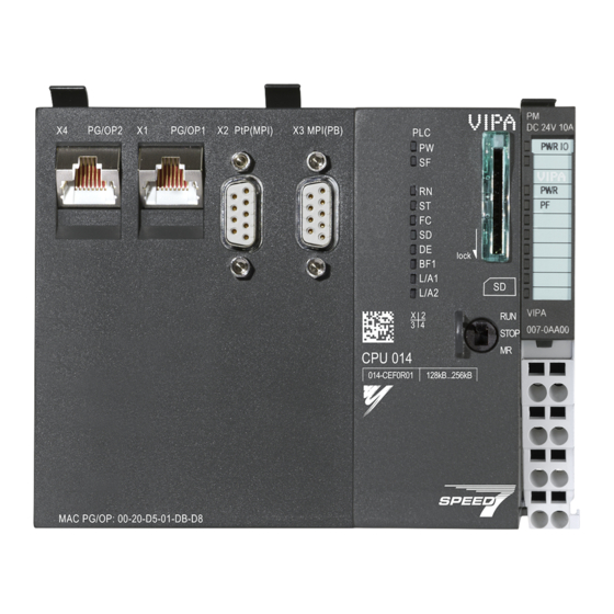 VIPA CPU 014 Handbuch