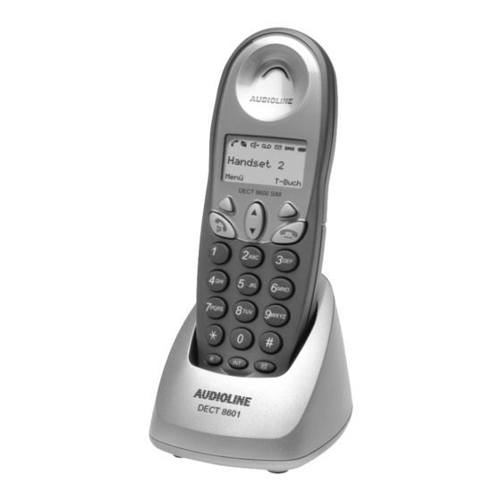 AUDIOLINE DECT8601 Bedienungsanleitung