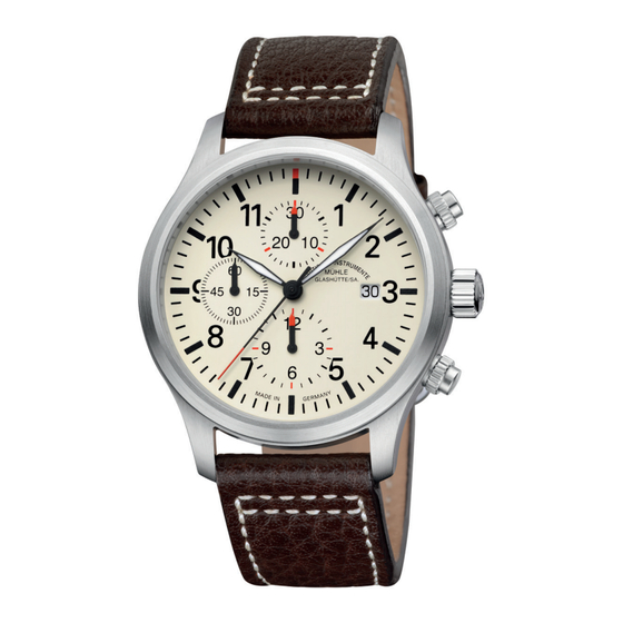 Mühle Glashütte Terrasport I Bedienungsanleitung