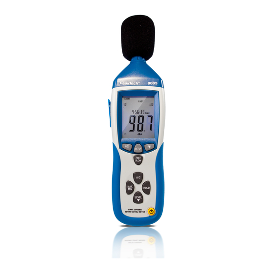 PeakTech 8005 Bedienungsanleitung