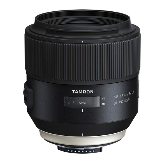 Tamron SP85mm F/1.8 Di VC USP Bedienungsanleitung