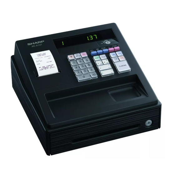 Sharp XE-A137 Anleitung