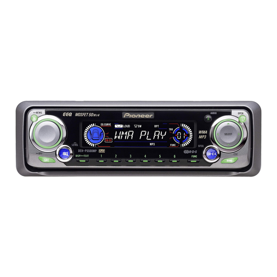 Pioneer DEH-P5500MP Bedienungsanleitung