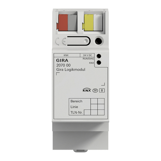 Gira Logikmodul Produktdokumentation