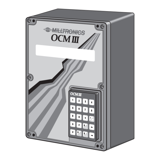 Milltronics OCM III Betriebsanleitung