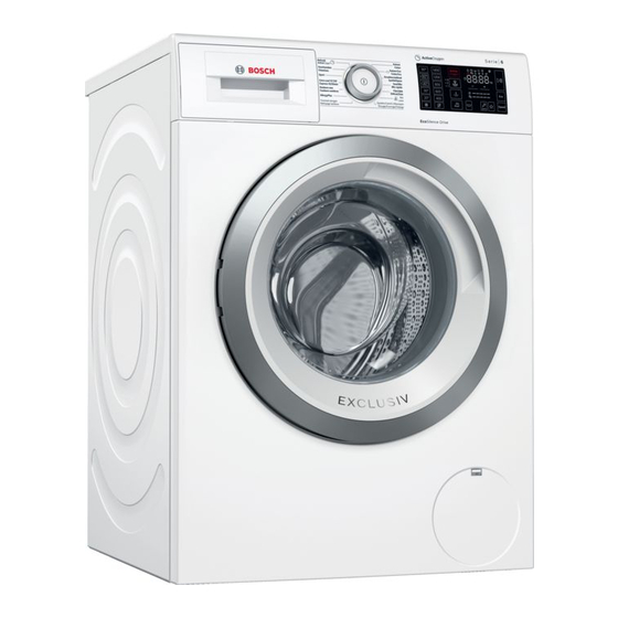 Bosch WAT28790FG Gebrauchs- Und Aufstellanleitung