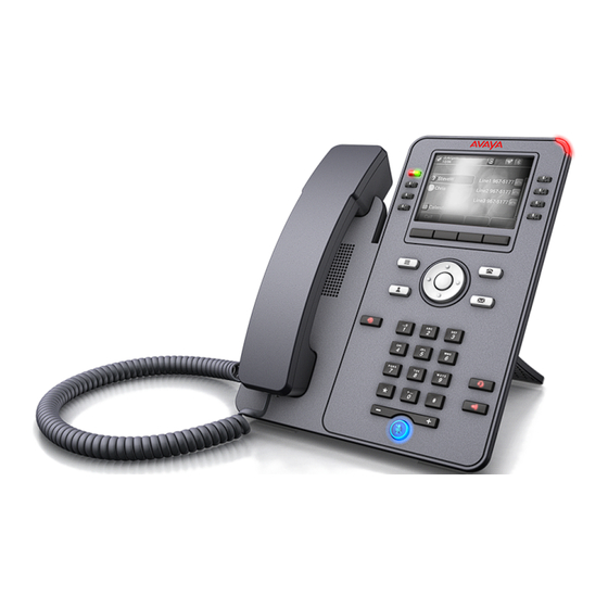 Avaya J100 Serie Bedienungsanleitung
