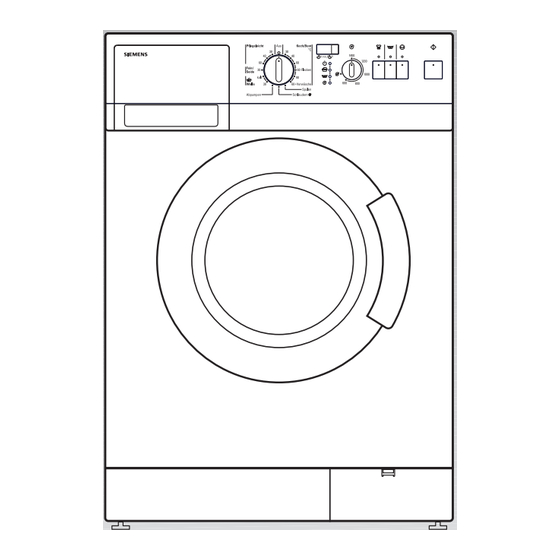 Siemens Siwamat XL 1451 Gebrauchs- Und Aufstellanleitung