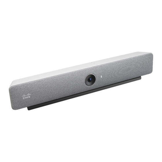 CISCO WEBEX ROOM BAR INSTALLATIONSHANDBUCH PdfHerunterladen ManualsLib