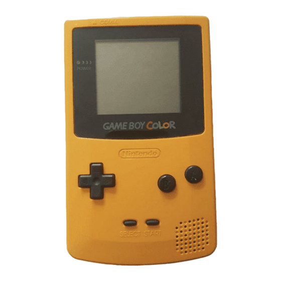 Nintendo GAME BOY COLOR Bedienungsanleitung